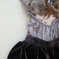 TRANSE PARIS SILK VELVET PANTS