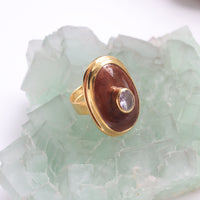 SOFIO GONGLI STONE RING "AMETHYST"