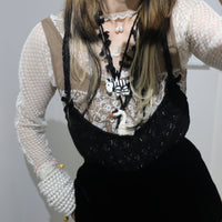 TRANSE PARIS SILK VELVET PANTS