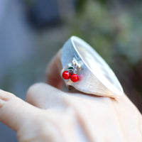 GERALDINE FENN VINTAGE PORTRAIT SILVER RING