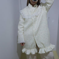 ANIGIG PUDDING COAT LONG WHITE