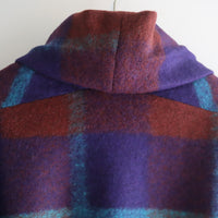 FRANZIUS TOWEL COAT ORANGE BLUE CHECK