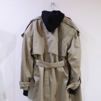 MERYLL ROGGE TRENCH COAT WITH DETACHABLE HOOD