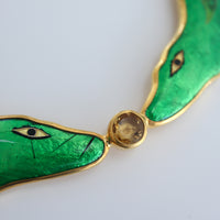 SOFIO GONGLI YELLOW TOURMALINE NECKLACE