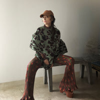 JULIA HEUER ROBIN HANDPLEATED TOP IN PEPPERMINT INGRID