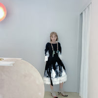 HANA YAGI BLACK LACE DRESS