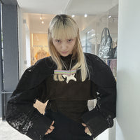 ANREALAGE HOMME LACE BOLERO BLACK