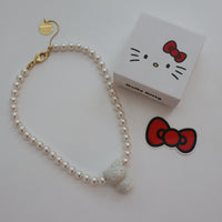 ANDRESGALLARDO HELLO KITTY & PEARLS NECKLACE