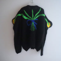SOFIO GONGLI FLOWER KNIT CARDIGAN "G"