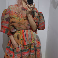 JULIA HEUER ROBIN HANDPLEATED TOP IN BRUNO