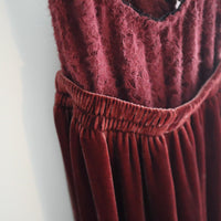 TRANSE PARIS SILK VELVET PANTS