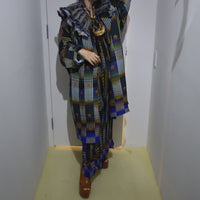 <EXCLUSIVE>JULIA HEUER JOHAN HANDPLEATED COAT IN HELGE