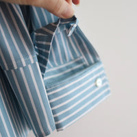 MERYLL ROGGE DECONSTRUCTED SHIRT GREEN BLUE