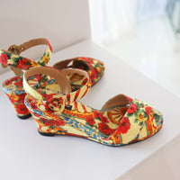 DOLCE&GABBANA FLOWER SHOES SIZE37.5