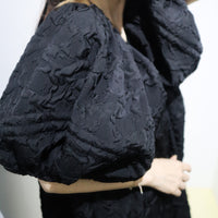 ANIGIG LILY DRESS JACQUARD BLACK