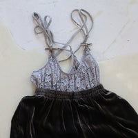 TRANSE PARIS SILK VELVET PANTS