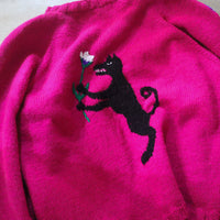 SOFIO GONGLI FLOWER KNIT CARDIGAN "A"