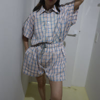 ANIGIG LAZY DAY LOUNGE SHORTS CHECK