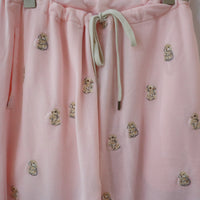 MIKIOSAKABE EMBROIDE RY FLAT PANTS