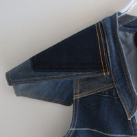 TRANSE PARIS UPCYCLED DENIM VEST