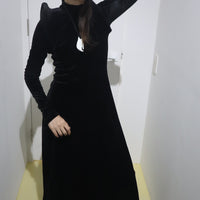MELITTA BAUMEISTER CIRCLE SHOULDER DRESS
