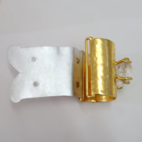 IMAGO ALUMINUM BANGLE QUARTZ-IN-QUAERTZ