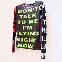 CHOPOVA LOWENA DON’T TALK TO ME MESH L/S TOP