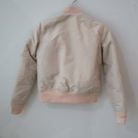 VAVA DUDU EMBROIDERY MA-1 JACKET PINK BEIGE (C)
