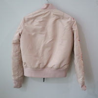 VAVA DUDU EMBROIDERY MA-1 JACKET PINK BEIGE (A)