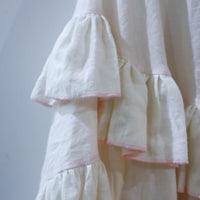 ANIGIG FLORIS DRESS WHITE