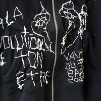 VAVA DUDU EMBROIDERY HOODIE BLACK