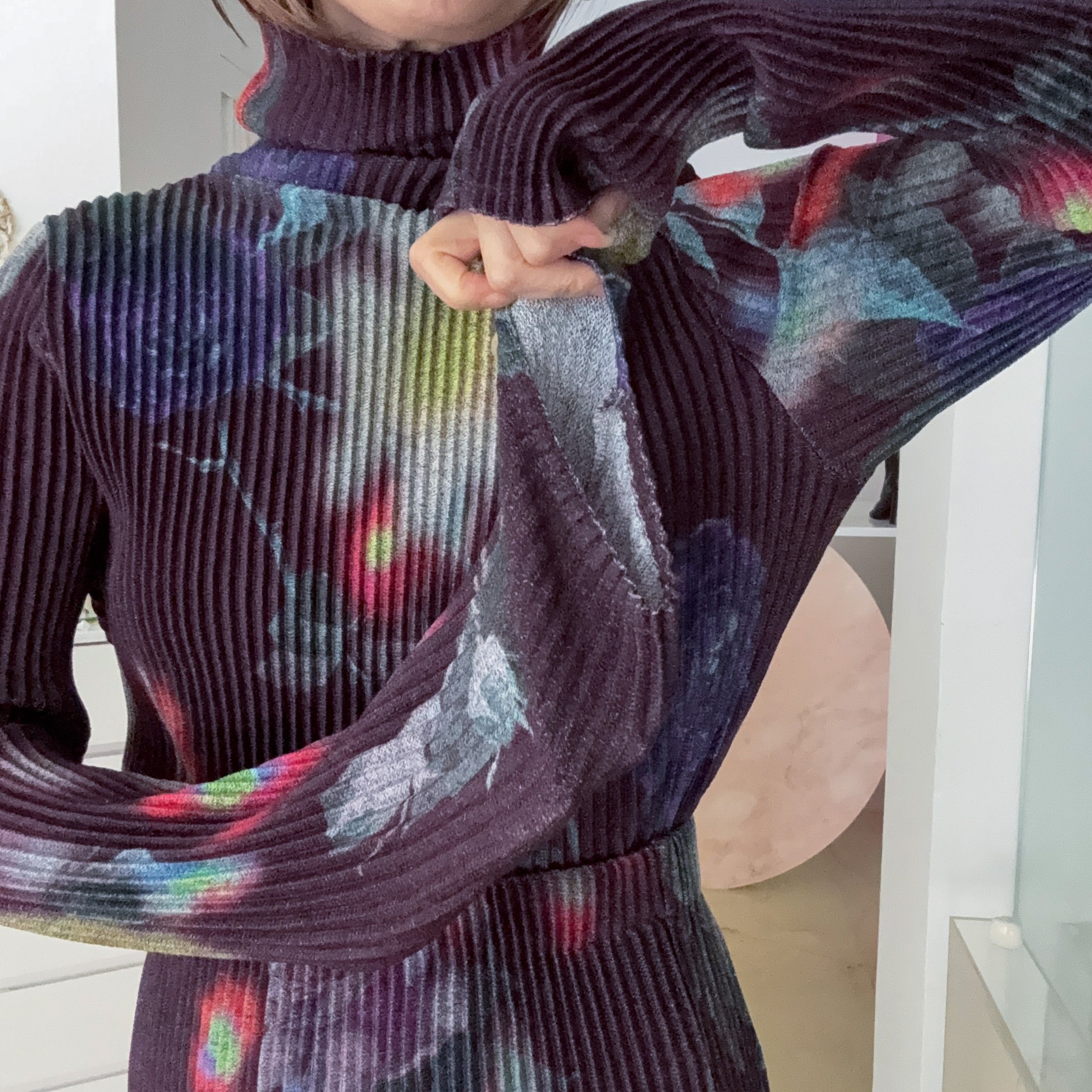 JULIA HEUER RU PLEATED KNIT PULLOVER IN EDWARD – GIGINA