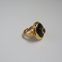SOFIO GONGLI STONE RING "APATITE"