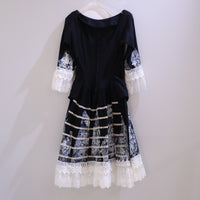 HANA YAGI BLACK LACE DRESS