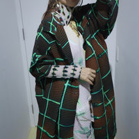 JULIA HEUER JOHAN HANDPLEATED COAT IN N HARALD