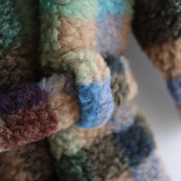 FRANZIUS TOWEL COAT LIGTH GREEN CHECK