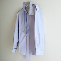 MERYLL ROGGE DECONSTRUCTED SHIRT PALE BLUE