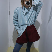 MERYLL ROGGE DECONSTRUCTED SHIRT GREEN BLUE