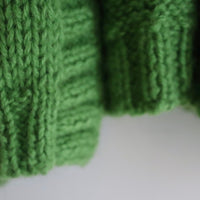 SOFIO GONGLI WAVE KNIT CARDIGAN GREEN “A”