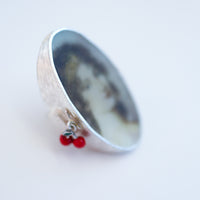 GERALDINE FENN VINTAGE PORTRAIT SILVER RING