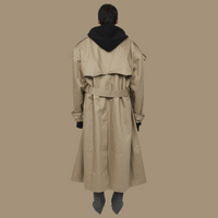 MERYLL ROGGE TRENCH COAT WITH DETACHABLE HOOD