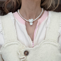 ANDRESGALLARDO HELLO KITTY & PEARLS NECKLACE