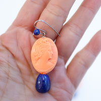 GERALDINE FENN CAMEO EARRINGS