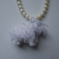 MINITURE FLUFFY DOG”WHITE"