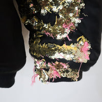 VAVA DUDU EMBROIDERY MA-1 JACKET BLACK (A)