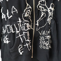VAVA DUDU EMBROIDERY HOODIE BLACK