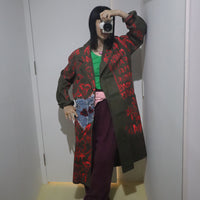 VAVA DUDU HAND-PAINTED DENIM PATCH COAT