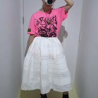 YUHAN WANG LACE TRIMMED WALIKING SKIRT