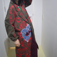 VAVA DUDU HAND-PAINTED DENIM PATCH COAT