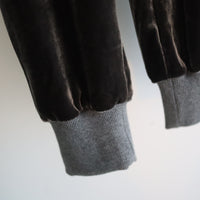 TRANSE PARIS SILK VELVET PANTS